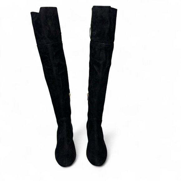 AGL Scarlet Over-The-Knee Suede Leather Boot, EU 38, Black NEW IN BOX - Picture 2 of 16